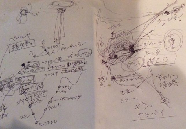 地図のスケッチ